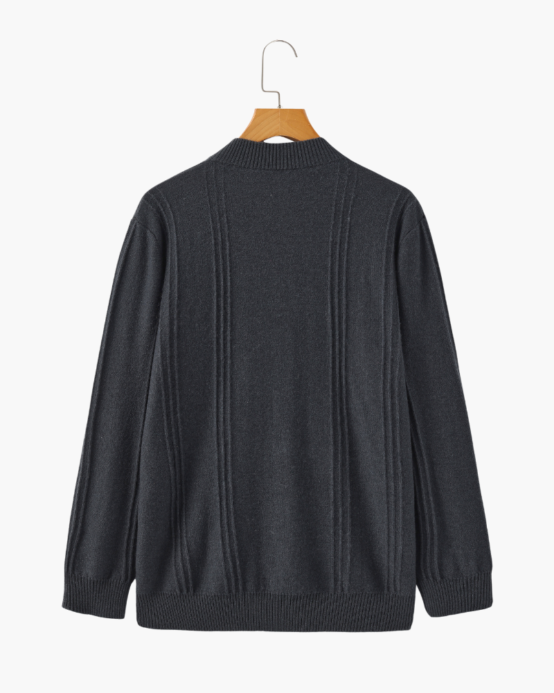 THE HAMILTON 100% CASHMERE HALF-ZIP SWEATER