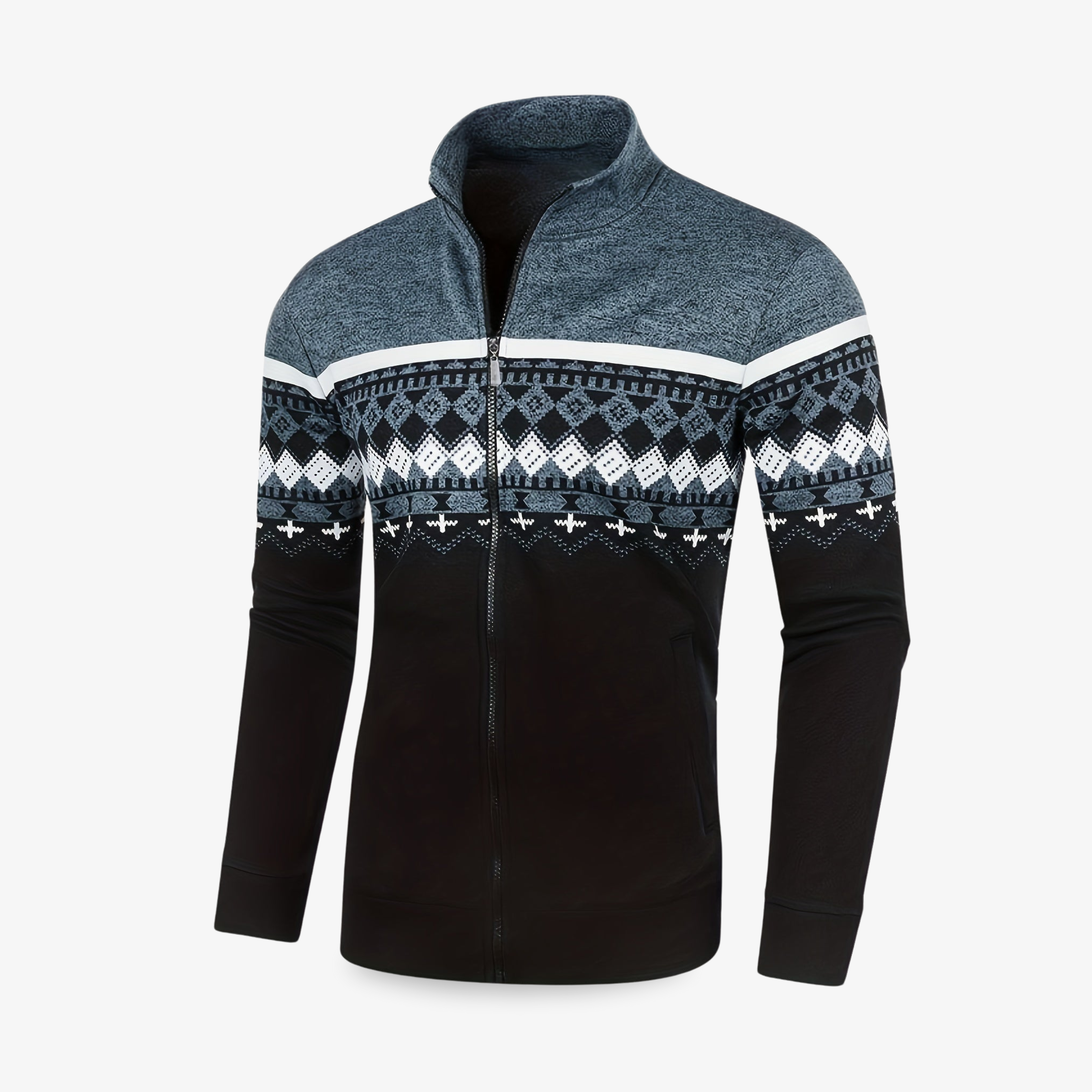 THE NORDIC ZIP-UP SWEATER