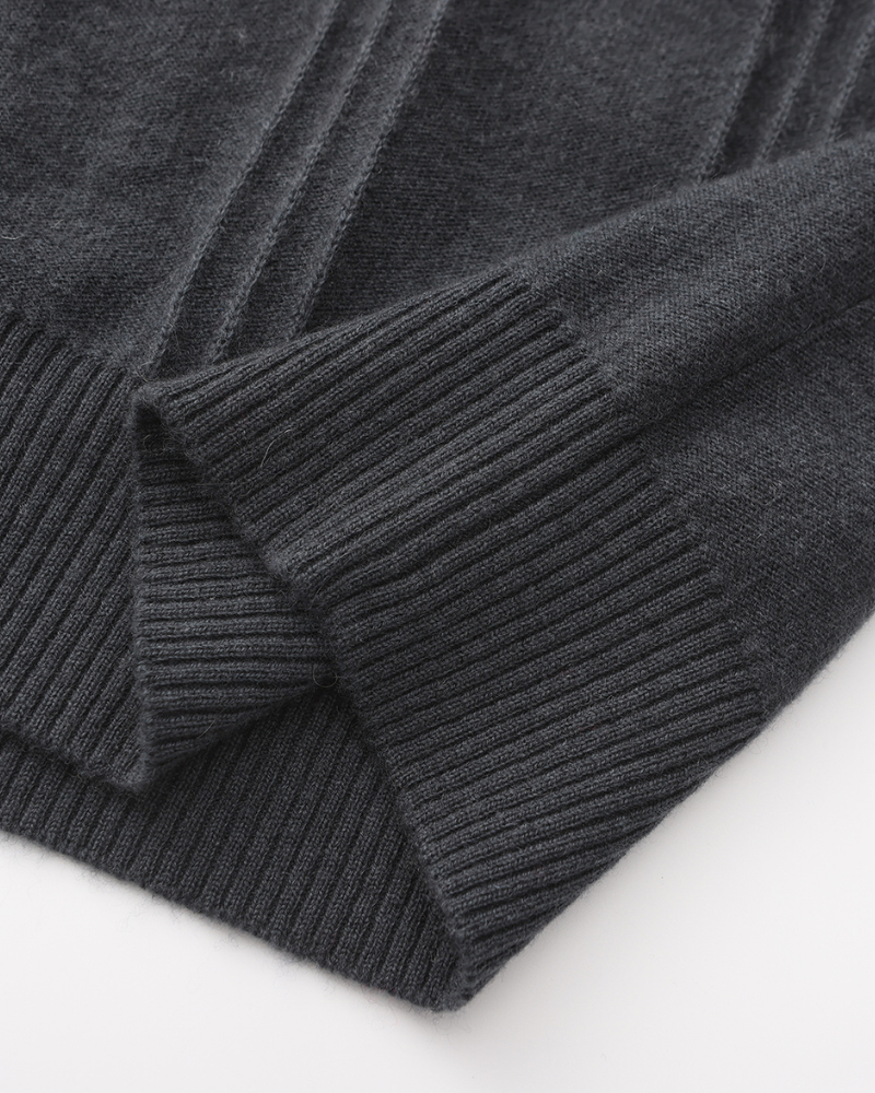 THE HAMILTON 100% CASHMERE HALF-ZIP SWEATER